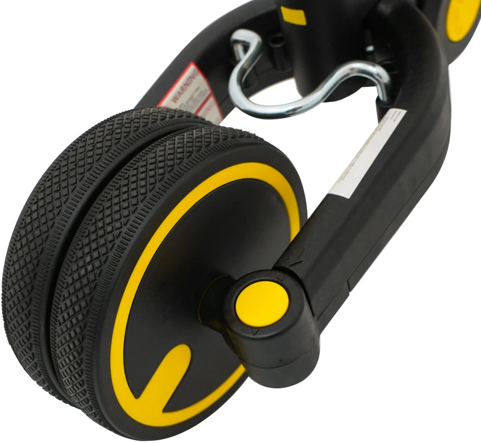Stumiamas triratukas su rankene Happy Bike 3in1 Sportrike geltonos spalvos