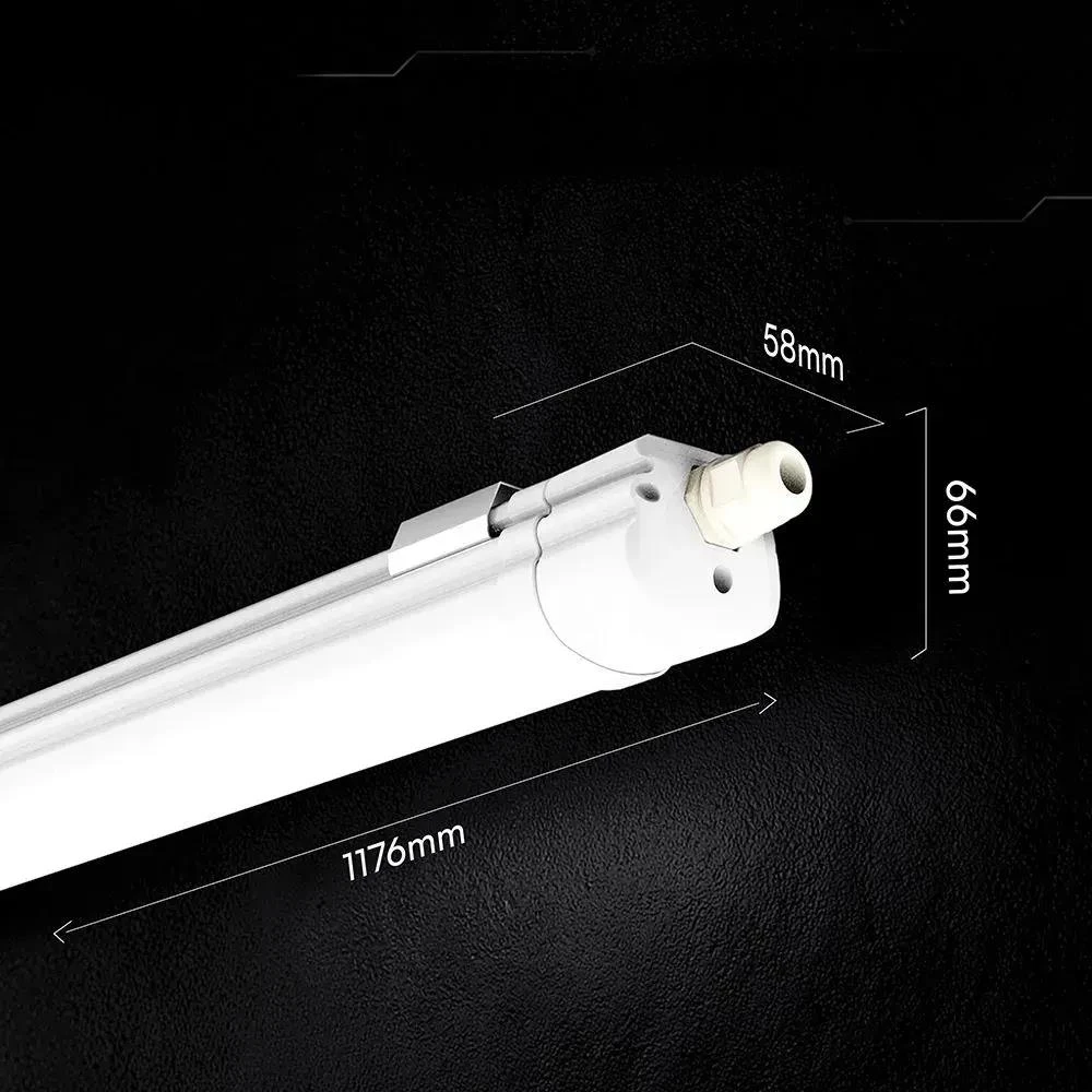 36W LED linijinis paviršinis šviestuvas G-SERIES, 120cm, baltas, 3000/4000/6500K, IP65