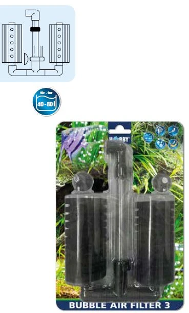 Hobby Aquaristik HOBBY Bubble Air Filter 3 (30-80L)