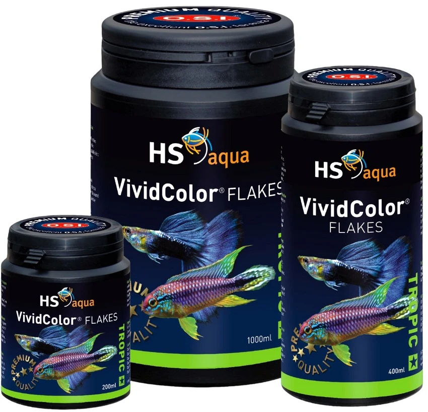 HS AQUA spalvotų žuvų pašarai 100 ml