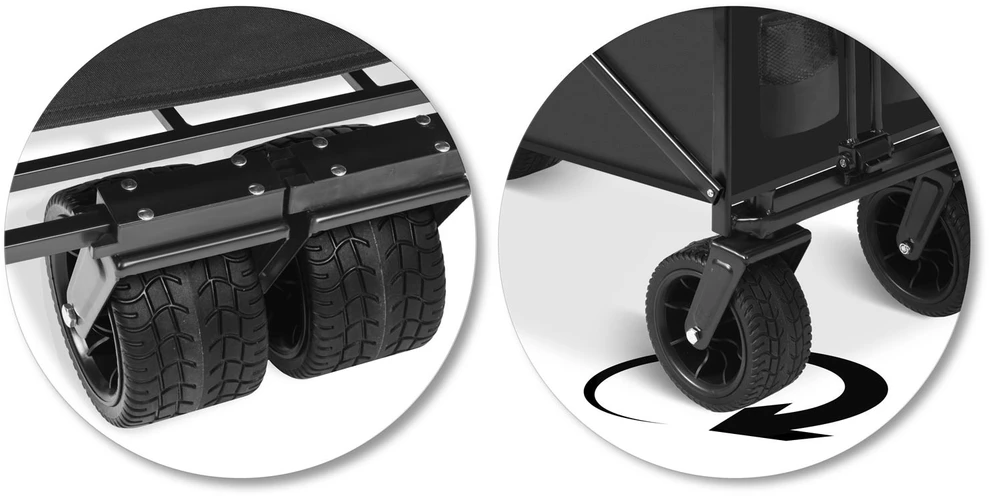Humberg HM-512 sulankstomas 100 l transportavimo vežimėlis