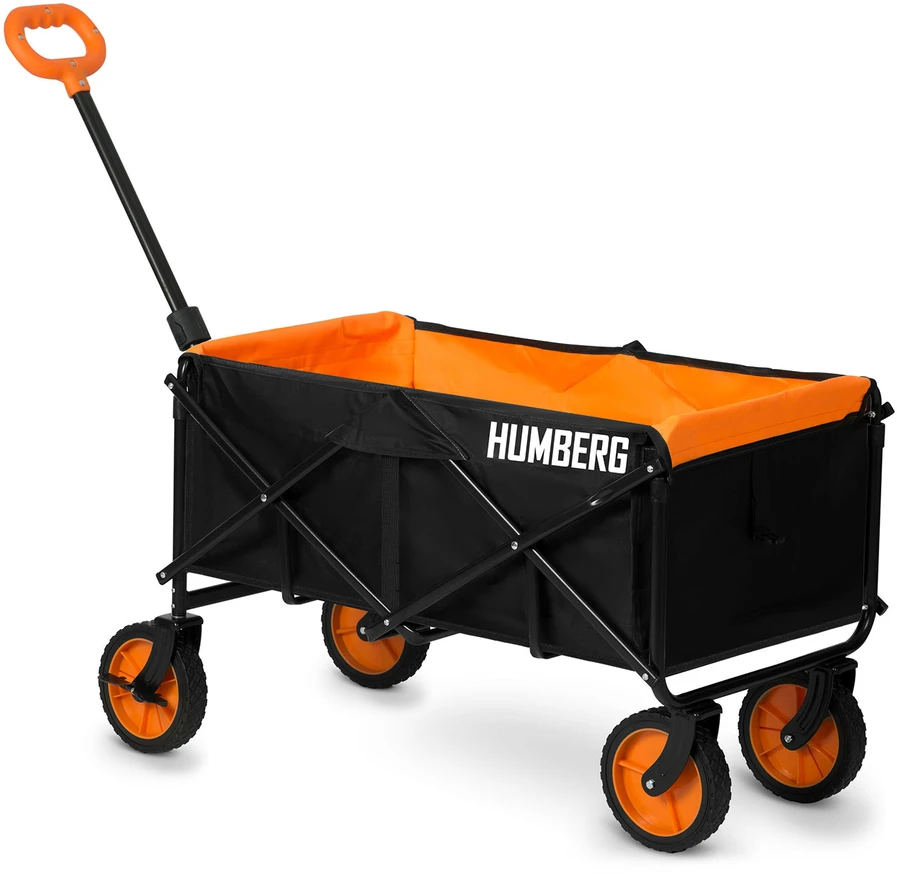 Humberg HM-513 sulankstomas 100 l transportavimo vežimėlis su tinklu
