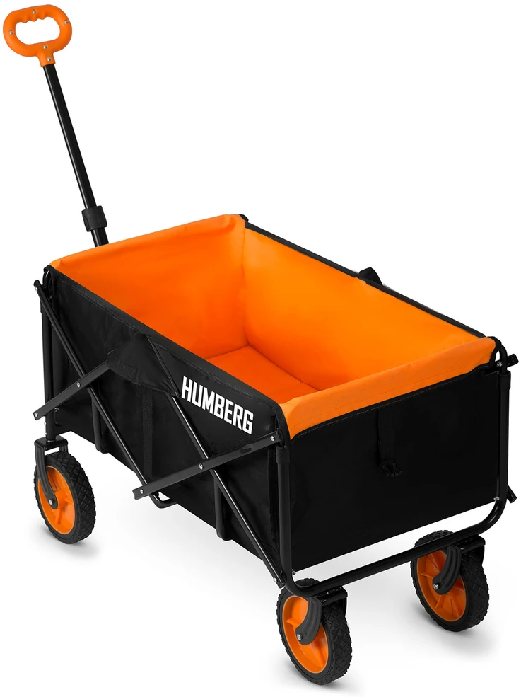 Humberg HM-513 sulankstomas 100 l transportavimo vežimėlis su tinklu