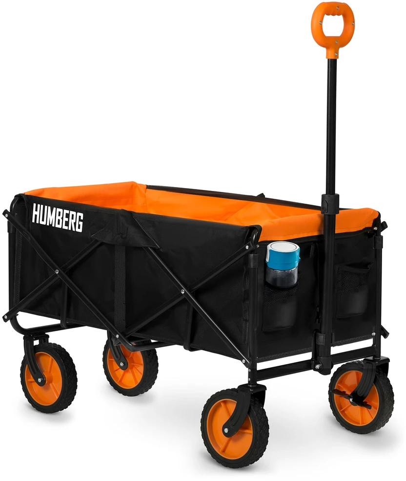 Humberg HM-513 sulankstomas 100 l transportavimo vežimėlis su tinklu