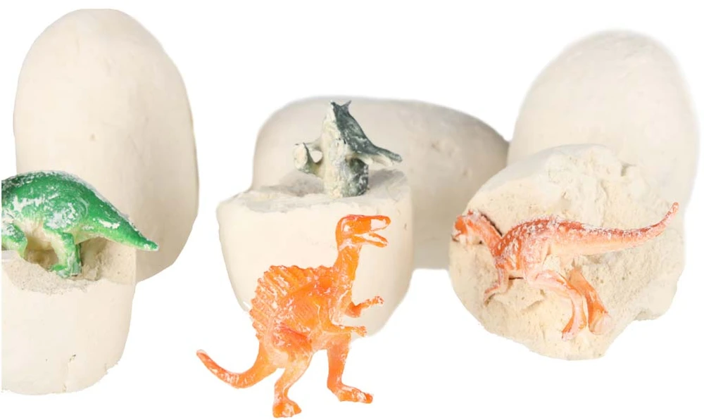Ikonka KIK archeologinis dinozaurų kasinėjimo rinkinys, 12 kiaušinių figūrėlių