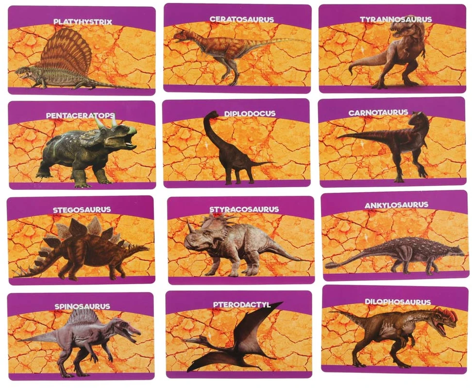 Ikonka KIK archeologinis dinozaurų kasinėjimo rinkinys, 12 kiaušinių figūrėlių