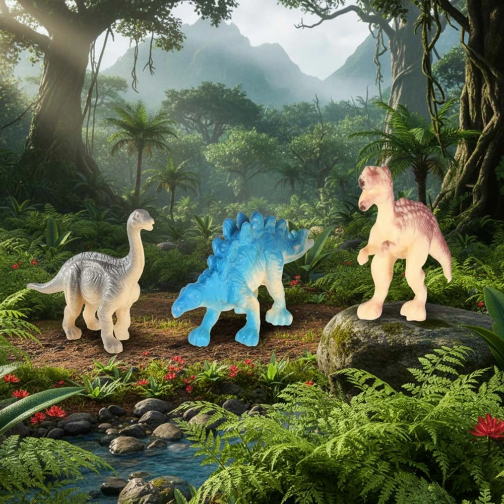 Ikonka KIK archeologinis dinozaurų kasinėjimo kiaušinis XL, 12 figūrėlių