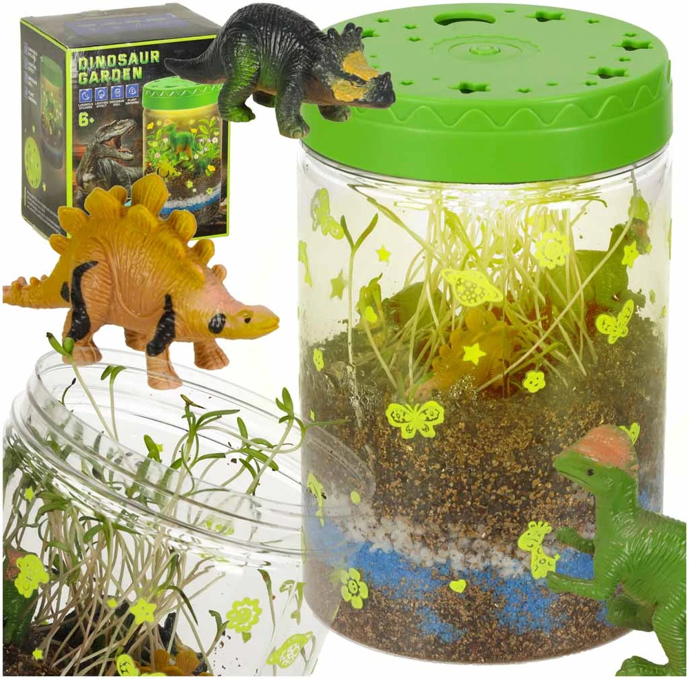 Ikonka Dinozaurų terariumo projektorius su LED naktine šviesa