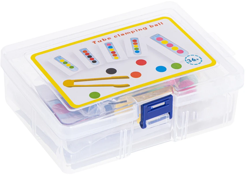 Ikonka Edukacinė dėlionė spalvoti montessori kamuoliukai