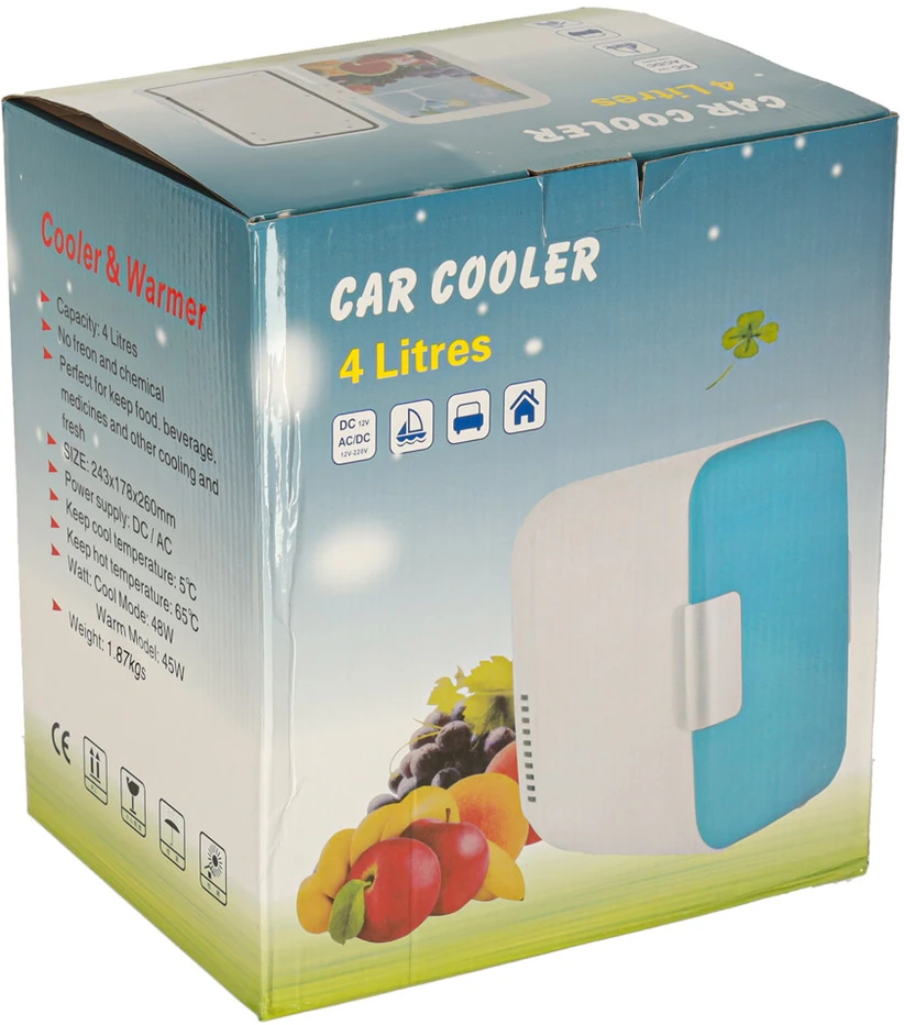 Ikonka Mini šaldytuvas 4l, baltas