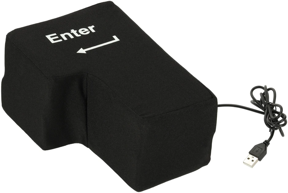 Ikonka ENTER klavišas didelė antistresinė USB pagalvėlė