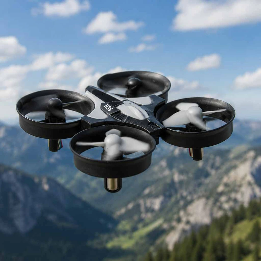 Ikonka JJRC H36 mini 2.4GHz 4CH 6 ašių RC dronas juodas