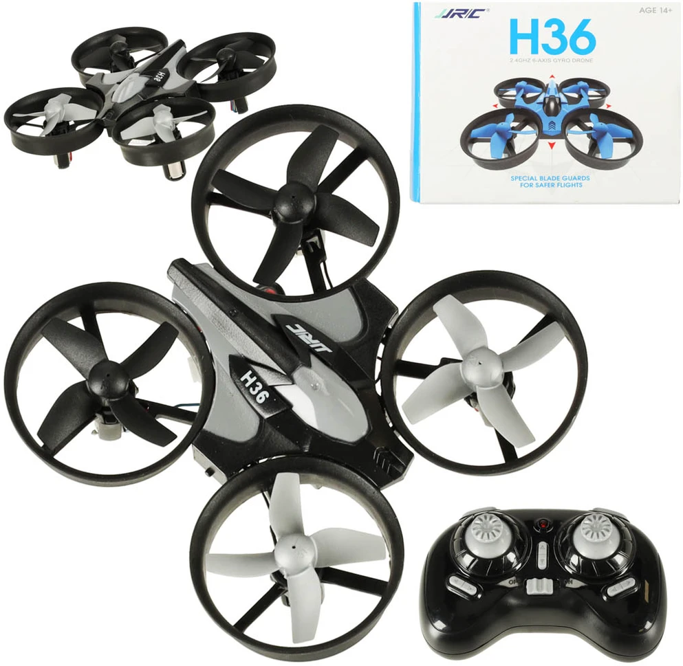 Ikonka JJRC H36 mini 2.4GHz 4CH 6 ašių RC dronas juodas