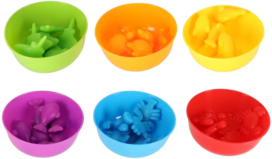 Ikonka Jūrų gyvūnai mokomasis mokymasis skaičiuoti montessori 36el.