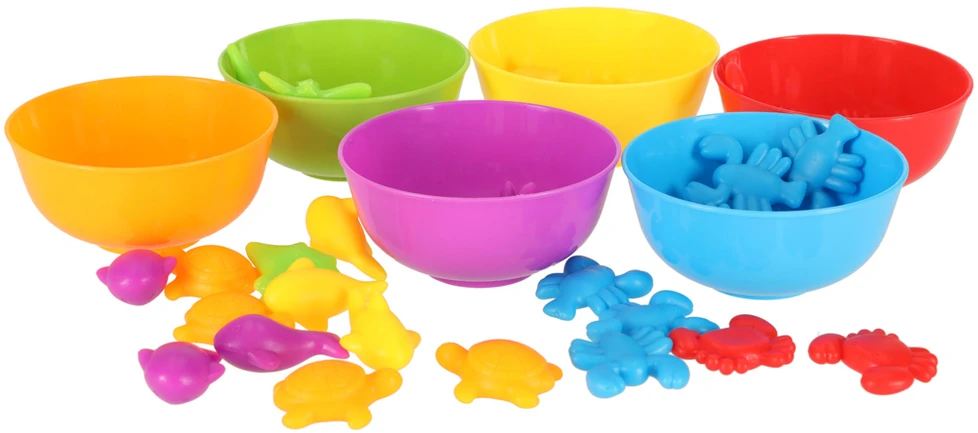 Ikonka Jūrų gyvūnai mokomasis mokymasis skaičiuoti montessori 36el.