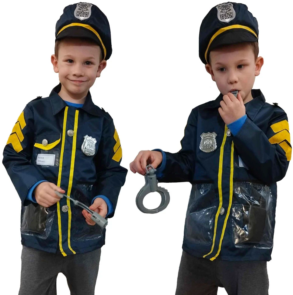 Ikonka Karnavalo kostiumas su policininko antrankiais 3-8 metų amžiaus