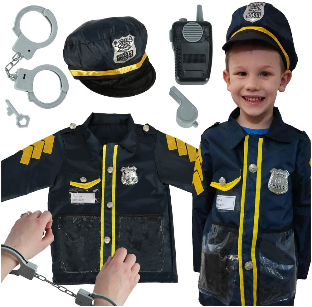 Ikonka Karnavalo kostiumas su policininko antrankiais 3-8 metų amžiaus