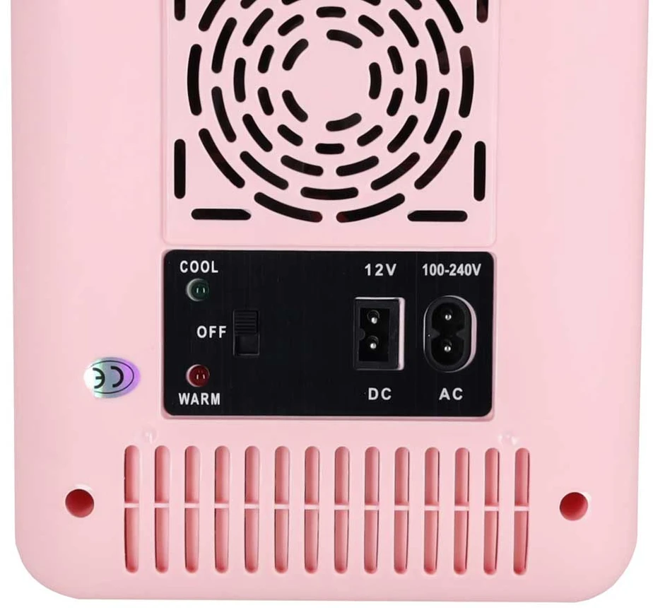 Ikonka Elektrinis mini šaldytuvas 4L, rožinė