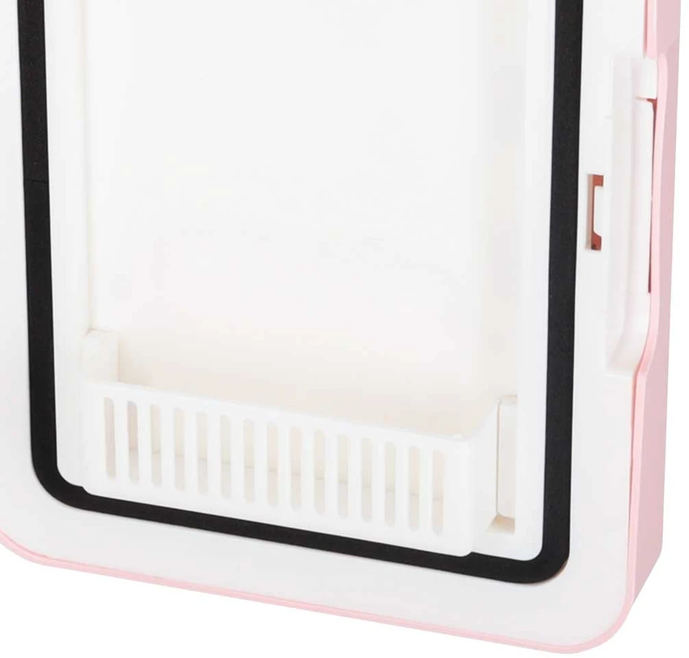 Ikonka Elektrinis mini šaldytuvas 4L, rožinė