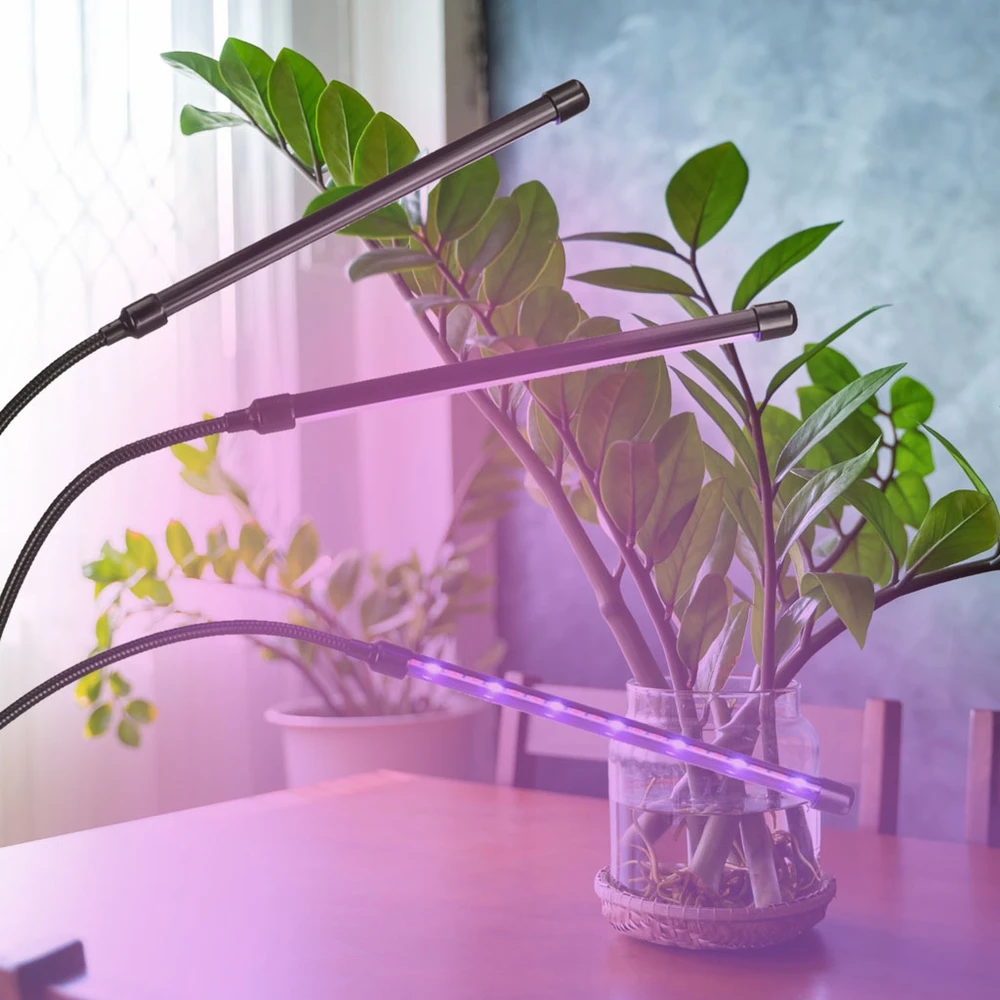 Pakabinamas šviestuvas Ikonka Augalų auginimo LED lempa 10W 15x15x30 cm