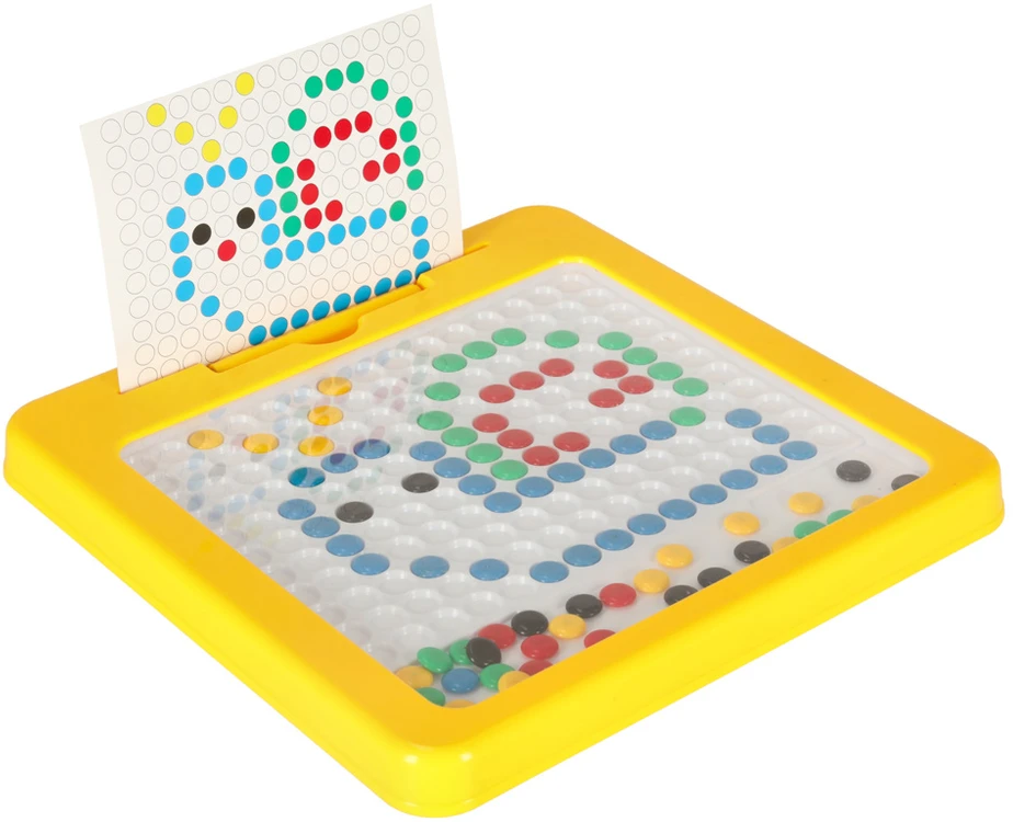 Ikonka Magnetinės montessori lentos taškai geltoni