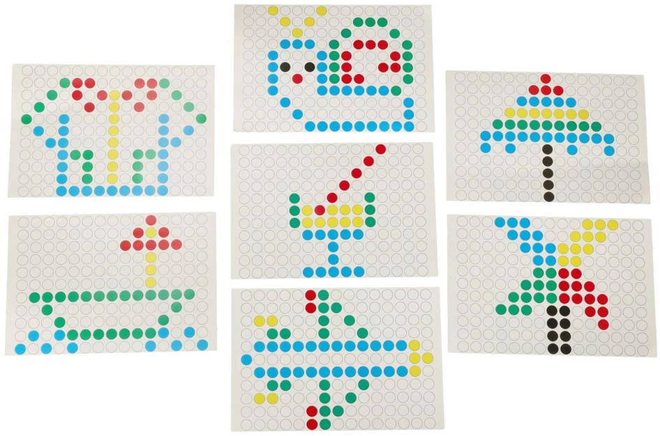 Ikonka Magnetinės montessori lentos taškai geltoni