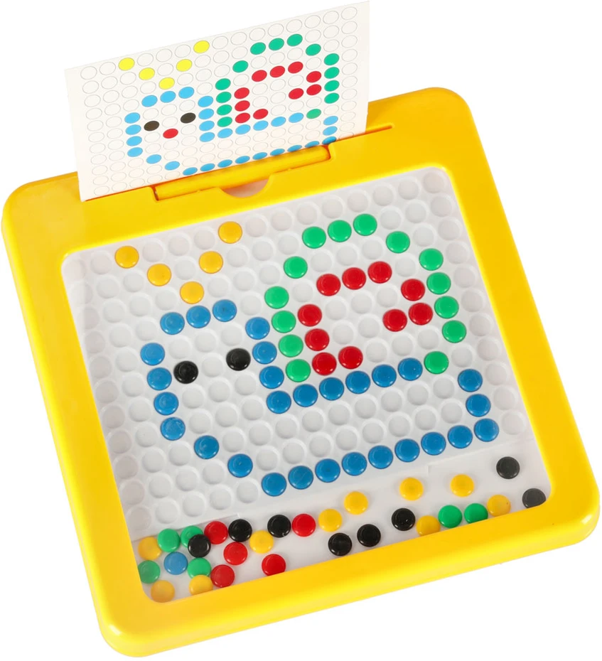 Ikonka Magnetinės montessori lentos taškai geltoni
