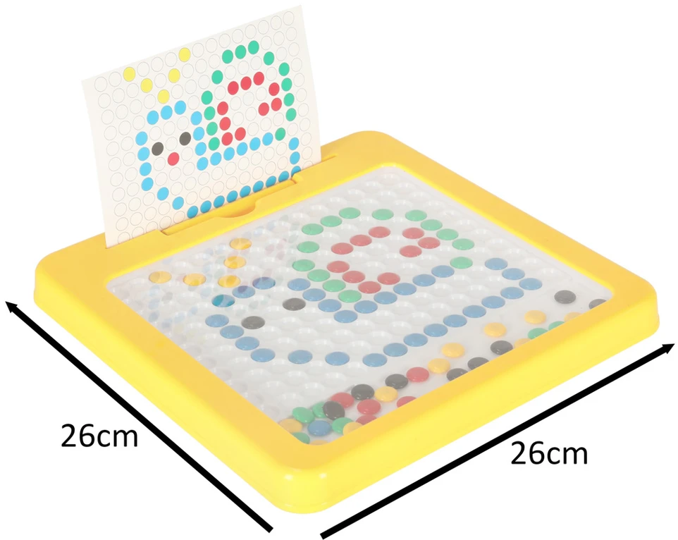 Ikonka Magnetinės montessori lentos taškai geltoni