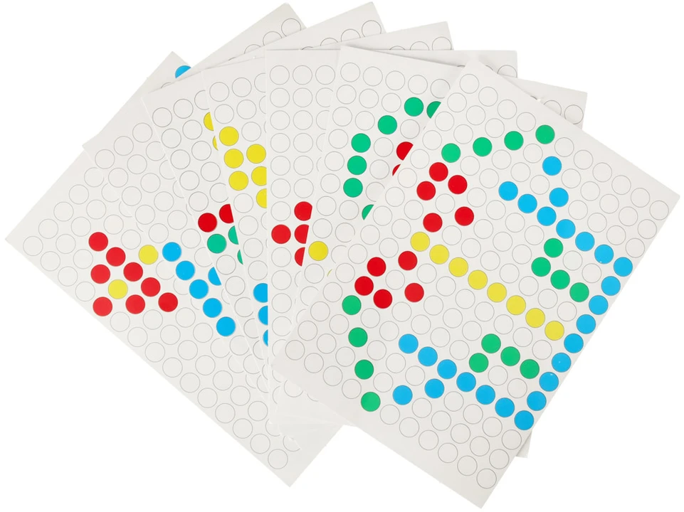 Ikonka Magnetinės montessori lentos taškai geltoni