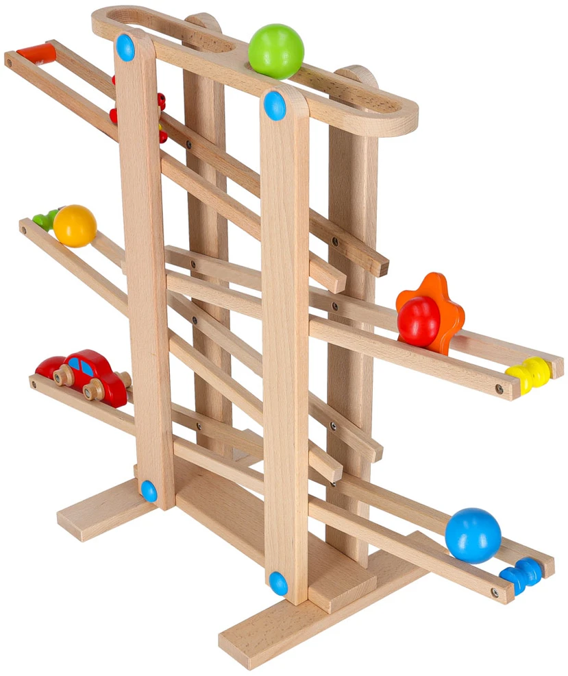 Ikonka Medinis Montessori kamuoliukų takas XXL