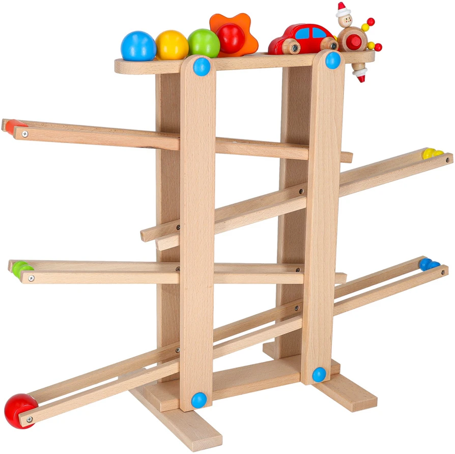 Ikonka Medinis Montessori kamuoliukų takas XXL