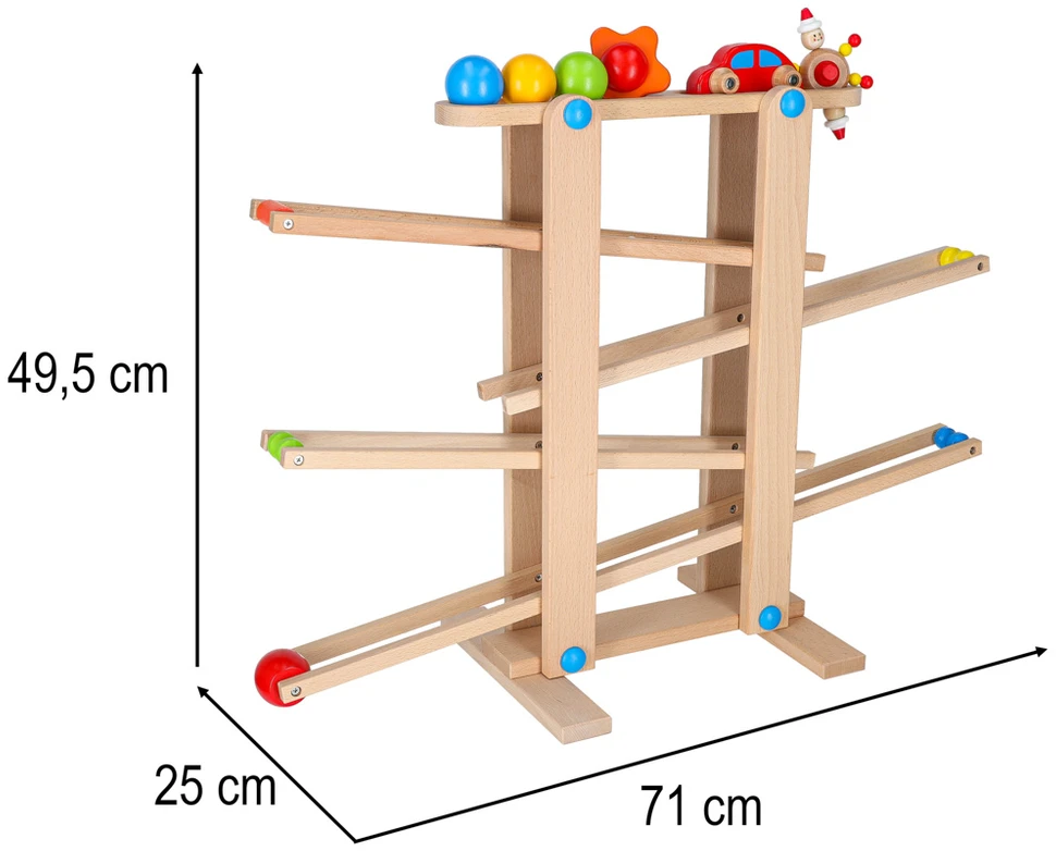 Ikonka Medinis Montessori kamuoliukų takas XXL
