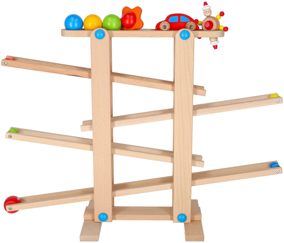 Ikonka Medinis Montessori kamuoliukų takas XXL