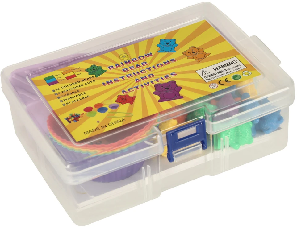 Ikonka KIK montessori mokomasis skaičiavimo rinkinys MEŠKUČIAI, 44 vnt.