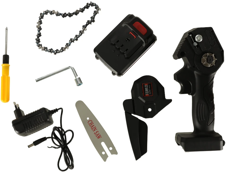 Ikonka Mini USB grandininis pjūklas dėkle