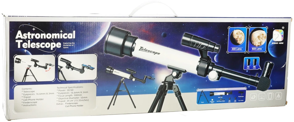 Ikonka Mokomasis astronominis teleskopas vaikams ant trikojo