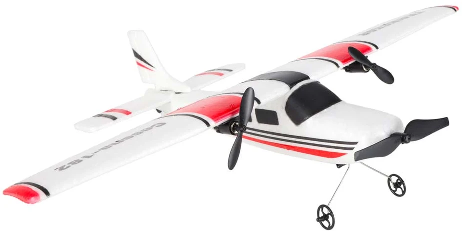 Ikonka Nuotoliniu būdu valdomas Cessna 182 sklandytuvas aerobatas 2,4 GHz orlaivis
