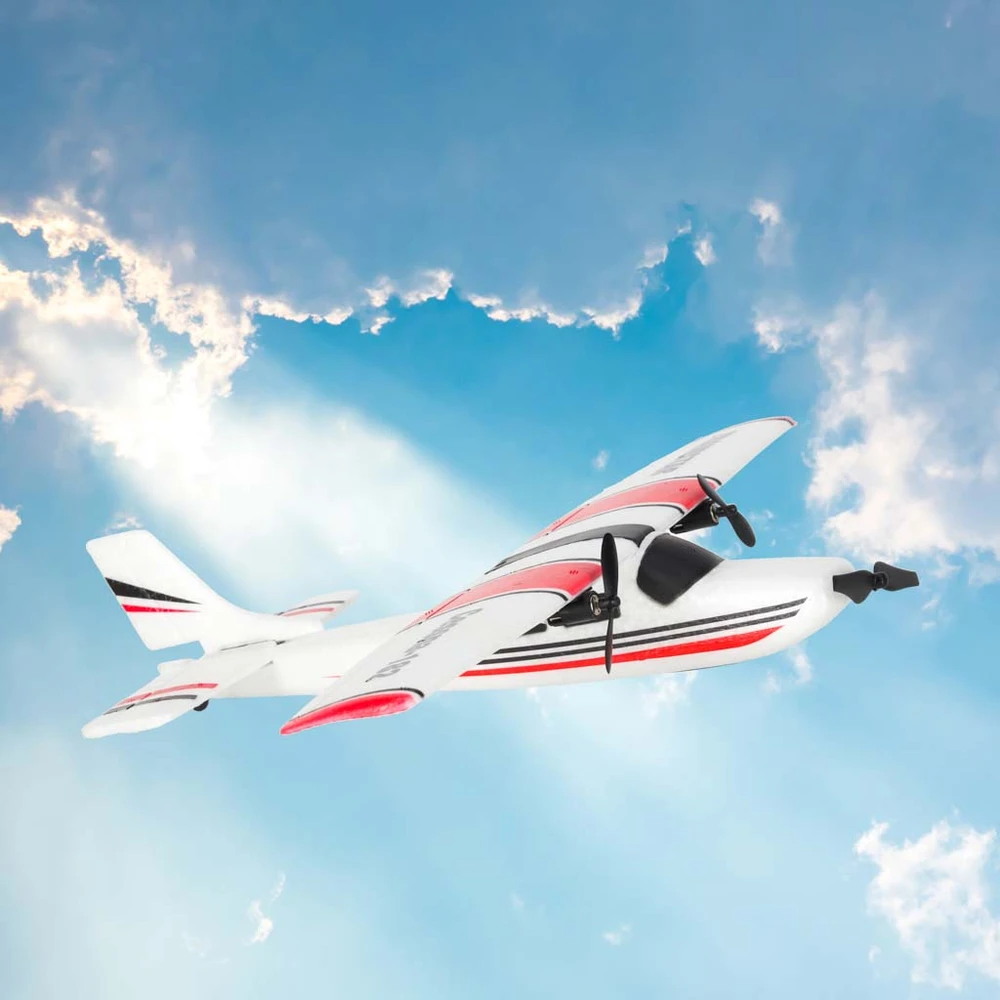 Ikonka Nuotoliniu būdu valdomas Cessna 182 sklandytuvas aerobatas 2,4 GHz orlaivis