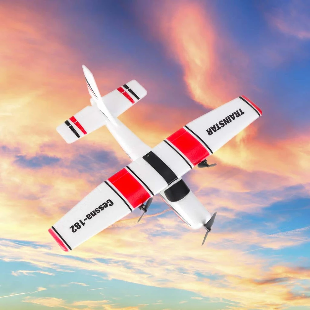 Ikonka Nuotoliniu būdu valdomas Cessna 182 sklandytuvas aerobatas 2,4 GHz orlaivis