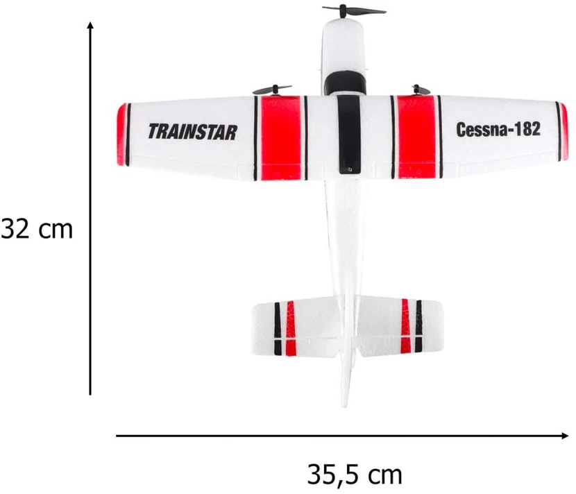 Ikonka Nuotoliniu būdu valdomas Cessna 182 sklandytuvas aerobatas 2,4 GHz orlaivis