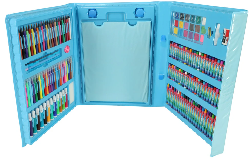 Generic Plastikinis tapybos rinkinys dėkle 208el. mėlyna