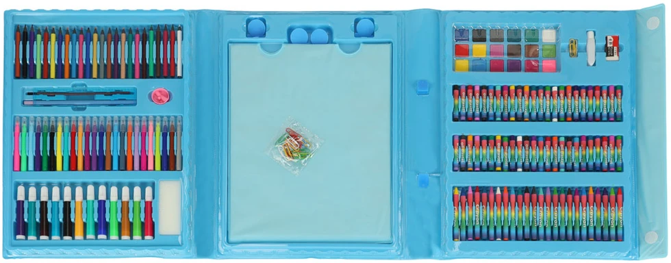 Generic Plastikinis tapybos rinkinys dėkle 208el. mėlyna