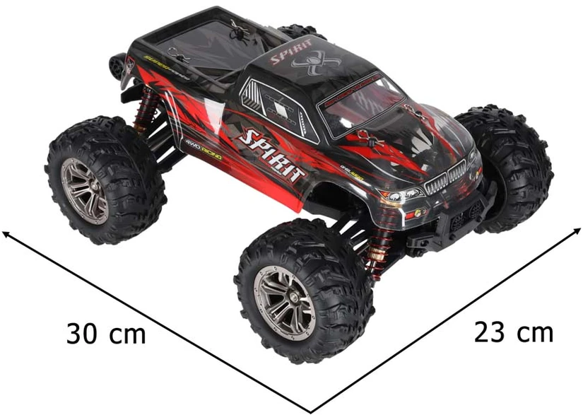 Ikonka RC automobilis Q901 bešepetėlinis 1:16 2.4G 4CH 52km/h raudonas
