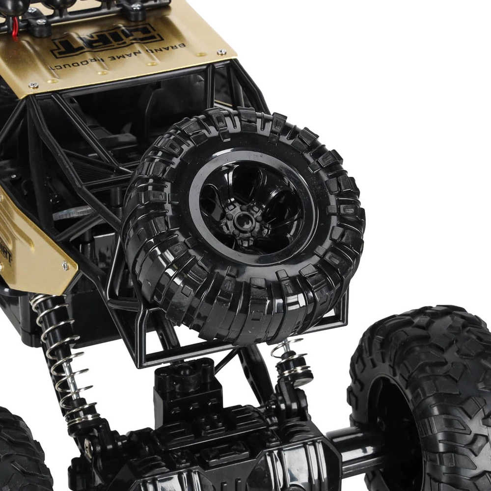 Ikonka RC automobilis Rock Crawler 1:12 4WD METAL aukso spalvos
