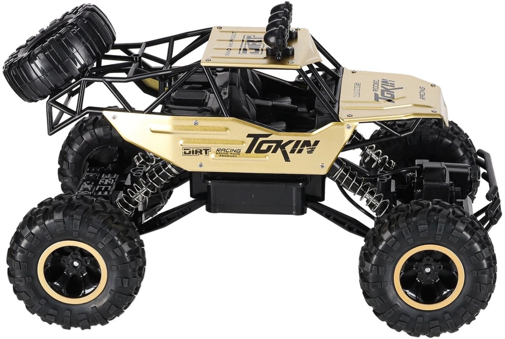 Ikonka RC automobilis Rock Crawler 1:12 4WD METAL aukso spalvos