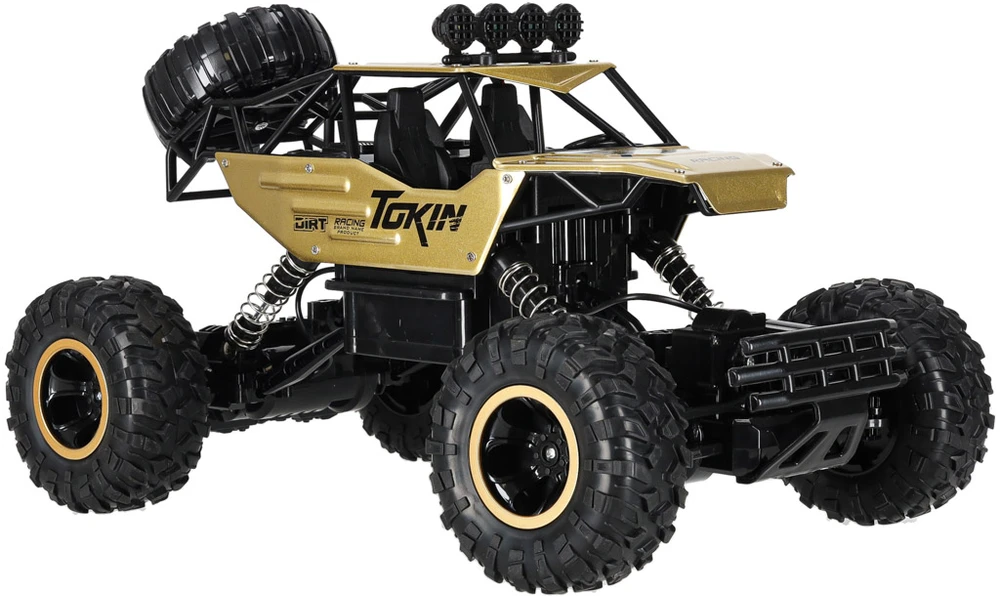 Ikonka RC automobilis Rock Crawler 1:12 4WD METAL aukso spalvos