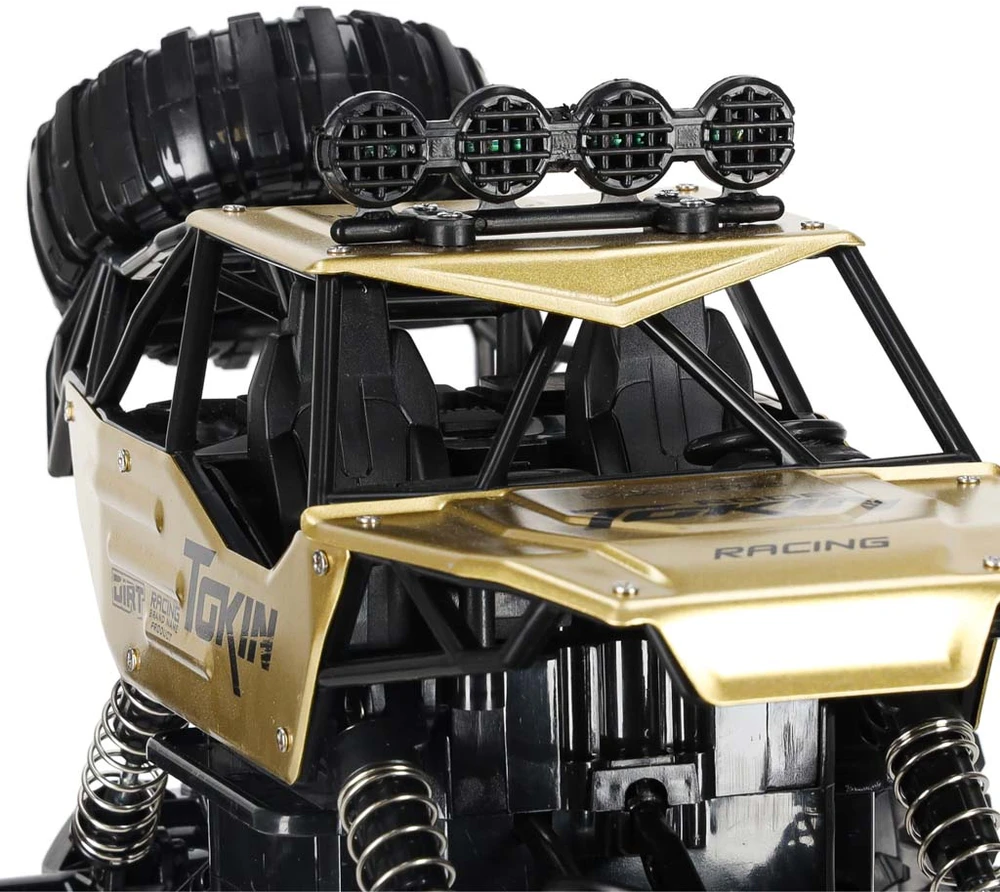 Ikonka RC automobilis Rock Crawler 1:12 4WD METAL aukso spalvos