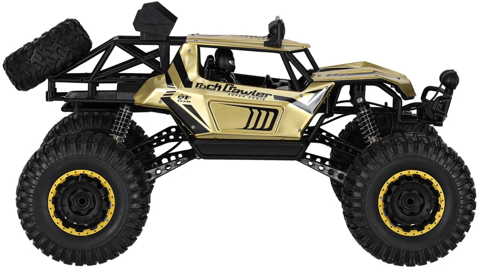 Ikonka RC automobilis Rock Crawler 2.4GHz 1:8 51cm aukso spalvos