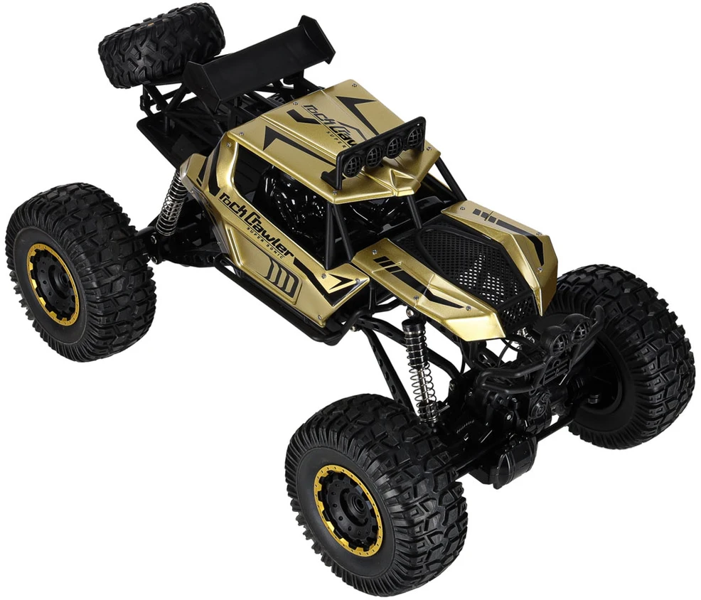 Ikonka RC automobilis Rock Crawler 2.4GHz 1:8 51cm aukso spalvos