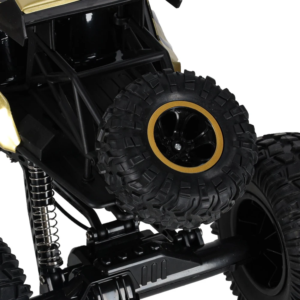 Ikonka RC automobilis Rock Crawler 2.4GHz 1:8 51cm aukso spalvos